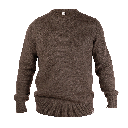 Crew-neck Sweater made from yak wool, yak brown