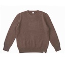 Rundhalspullover aus Yakwolle, yakbraun