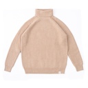 Turtleneck sweater made of camel wool, beige