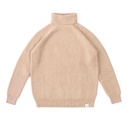 Turtleneck sweater made of camel wool, beige