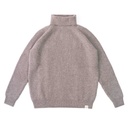 Turtleneck sweater made of yak wool, grey