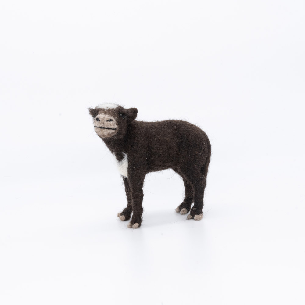 Yak-Kuscheltiere aus Filz (Baby-Yak (12 cm))