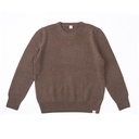 Crew-neck Sweater made from yak wool, yak brown