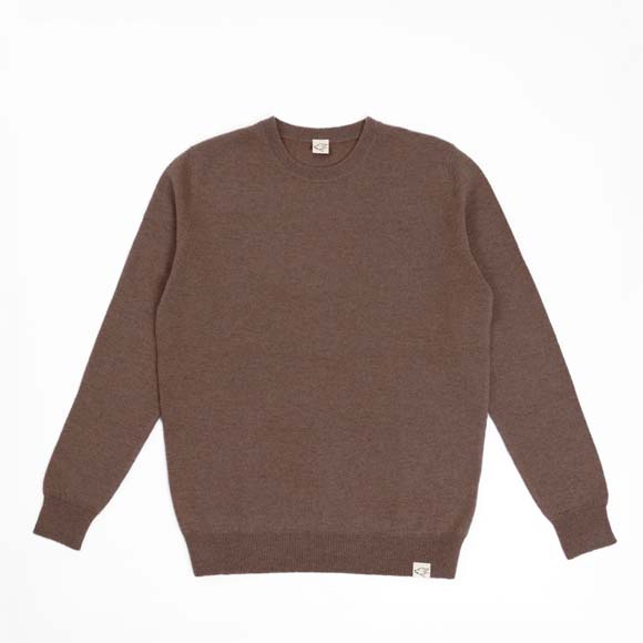 Slim Fit Pullover made of yak wool, yak brown (S)