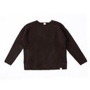 Loose fit pullover made of yak wool, dark brown