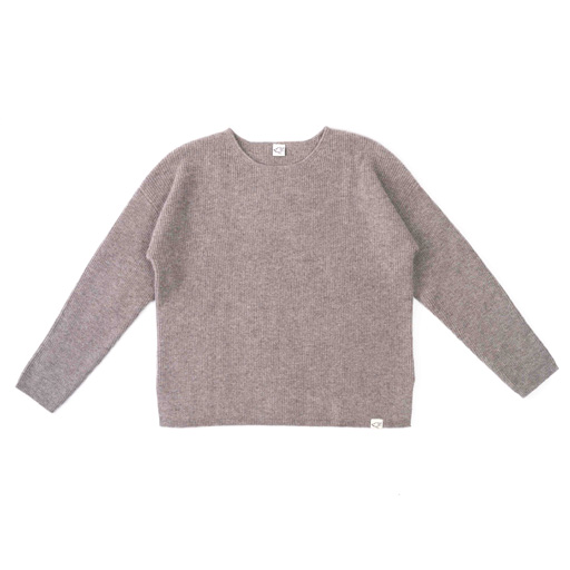 Loose Fit Pullover aus Yakwolle, grau (XS)