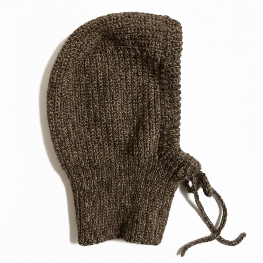 Balaclava aus Yakwolle (Hand gehäkelt)