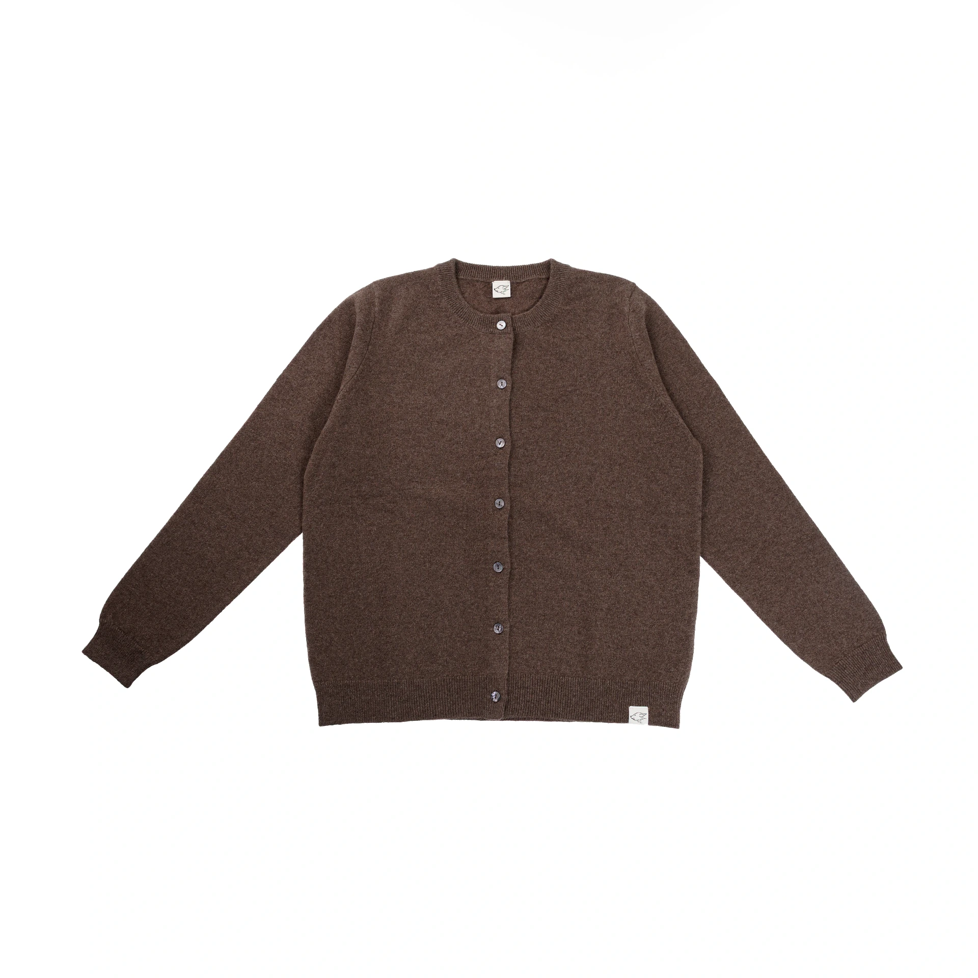 Cardigan aus Yakwolle, yakbraun