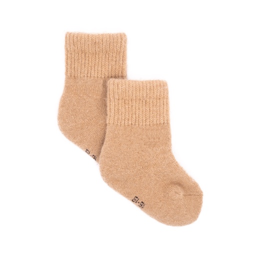 Children's socks made of camel wool, beige