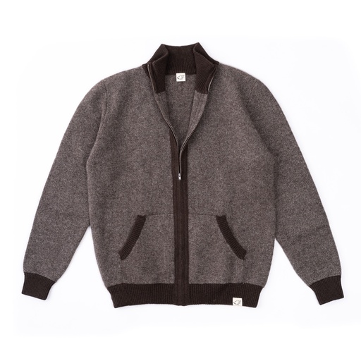 Strickjacke aus Yakwolle, meliert