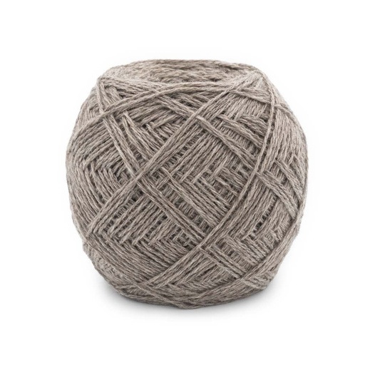 Knitting yarn made of yak wool, grey