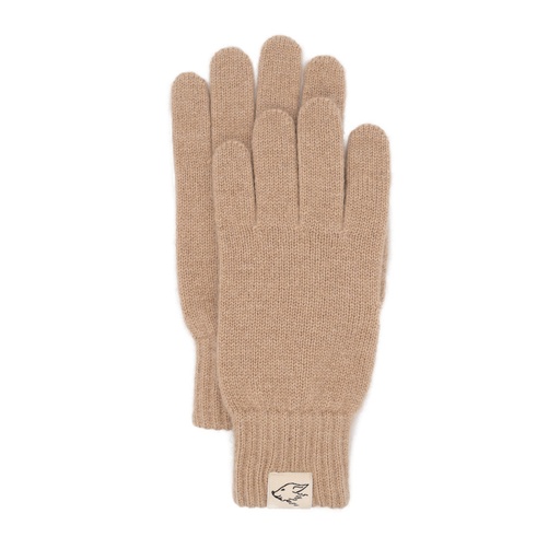 Gloves made of camel wool, beige
