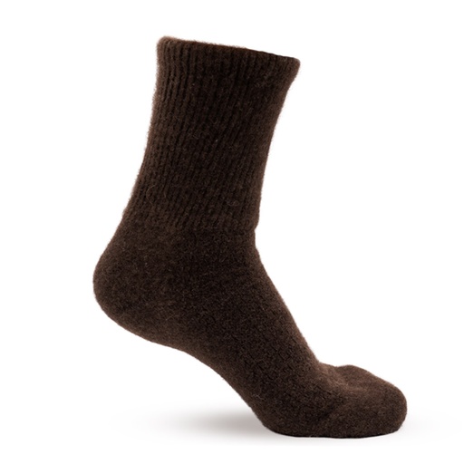 Yak wool socks, dark brown