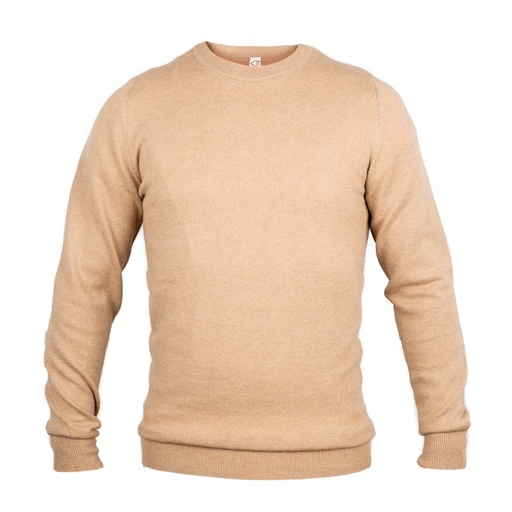 Slim Fit sweater made of camel wool, beige