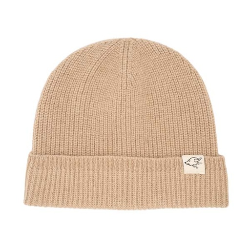 Beanie made of camel wool, beige