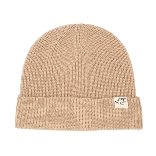 Beanie made of camel wool, beige