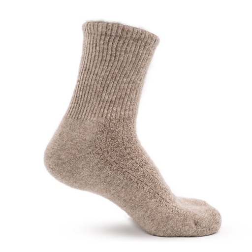 Socken aus Schafwolle, naturgrau