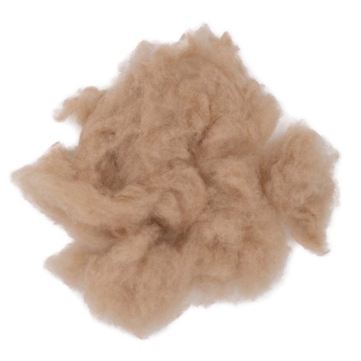 Camel wool carded, beige (100g)