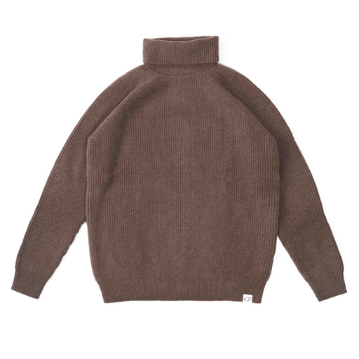 Turtleneck sweater made of yak wool, yak-brown