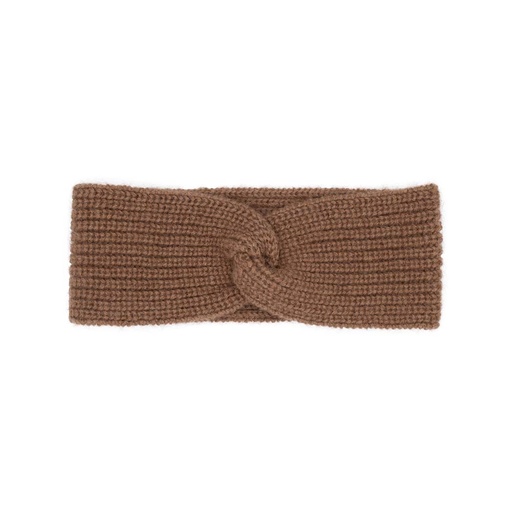 Headband made of camel wool, brown