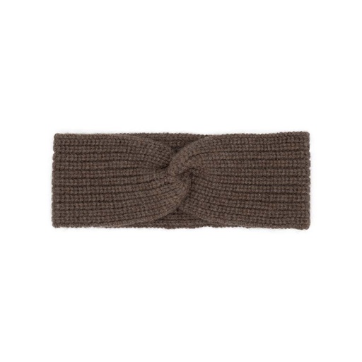 Stirnband aus Yakwolle (Knoten Design), yakbraun