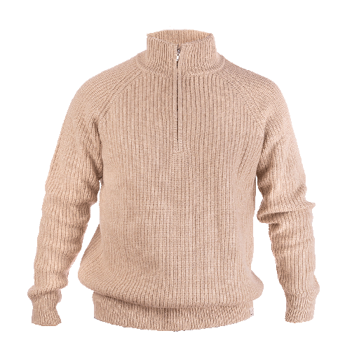 Troyer made from camel wool, beige