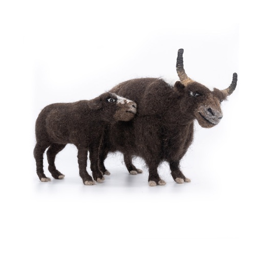 Felt yak cuddly toys