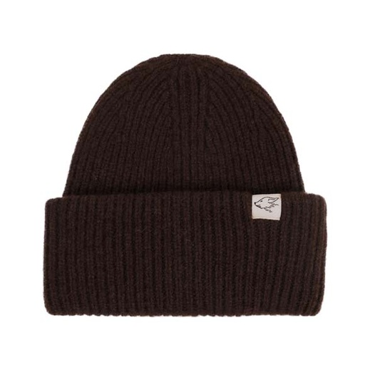 Big Beanie aus Yakwolle, dunkelbraun