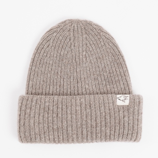Big Beanie aus Yakwolle, grau