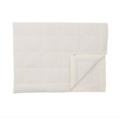 Quilted duvet with camel hair